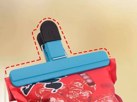 Zestaw klipsów zapinek do torebek opakowań żywności 6 sztuk kolorowe Zestaw klipsów zapinek do torebek opakowań żywności 6 sztuk kolorowe