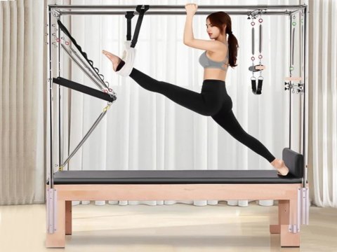 ŁÓŻKO DO ĆWICZEŃ PILATES PILATESU REFORMER URZĄDZENIE DO ĆWICZENIA FITNESS ŁÓŻKO DO ĆWICZEŃ PILATES PILATESU REFORMER URZĄDZENIE DO ĆWICZENIA FITNESS