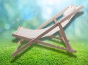Leżak drewniany leżaki plażowy składany ogrodowy poduszka fotel na plażę