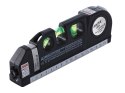 Poziomica laserowa precyzyjna z miarką 2,5m miara laser 3 tryby led usb