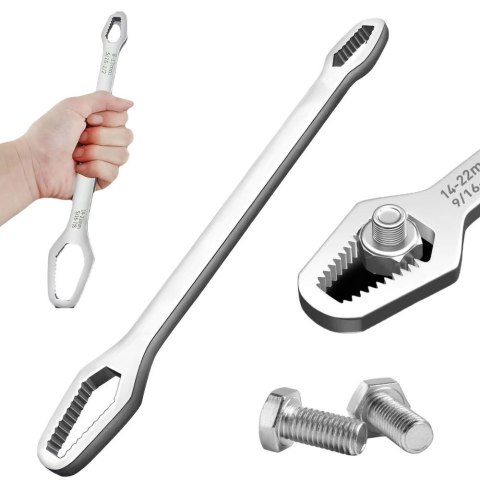 Klucz płaski uniwersalny dwustronny 8-13mm 14-22mm do śrub nakrętek Klucz płaski uniwersalny dwustronny 8-13mm 14-22mm do śrub nakrętek