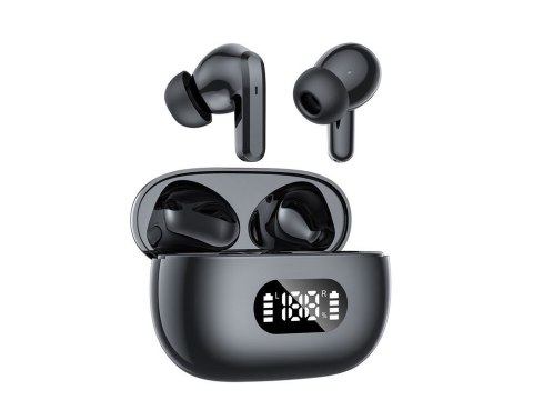 Słuchawki douszne bluetooth bezprzewodowe z etui ładującym led i mikrofonem Słuchawki douszne bluetooth bezprzewodowe z etui ładującym led i mikrofonem