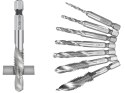 Wiertła gwintujące m3-10m hex gwintowniki zestaw gwintowników hss 6 szt