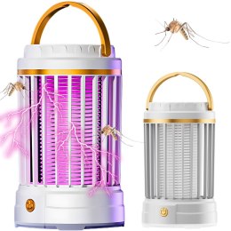 Lampa na komary owadobójcza uv led wisząca akumulatorowa 2 tryby z lampką