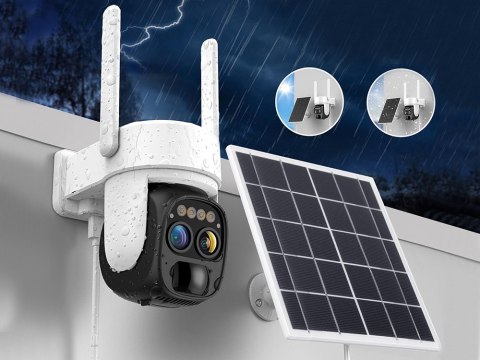 Kamera solarna wifi ip zewnętrzna obrotowa wifi zoom detektor ruchu ip66 Kamera solarna wifi ip zewnętrzna obrotowa wifi zoom detektor ruchu ip66