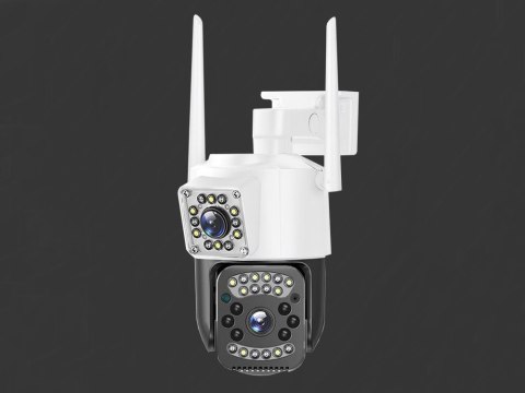 Kamera z dwoma obiektywami wifi zewnętrzna obrotowa detektor ruchu ip 4g Kamera z dwoma obiektywami wifi zewnętrzna obrotowa detektor ruchu ip 4g