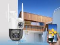 Kamera z dwoma obiektywami wifi zewnętrzna obrotowa wifi detektor ruchu ip