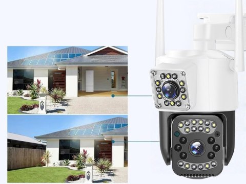 Kamera z dwoma obiektywami wifi zewnętrzna obrotowa wifi detektor ruchu ip Kamera z dwoma obiektywami wifi zewnętrzna obrotowa wifi detektor ruchu ip
