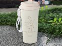 Kubek termiczny 530ml słomka z uchwytem stalowy termos na zimne i gorące