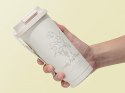 Kubek termiczny 530ml słomka z uchwytem stalowy termos na zimne i gorące