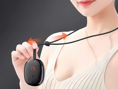 Masażer elektrostymulator szyi usb 15 mocy 4 tryby grzania masaż karku ems Masażer elektrostymulator szyi usb 15 mocy 4 tryby grzania masaż karku ems