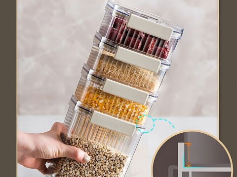 Pojemniki kuchenne na żywność do makaronu pojemnik z uszczelką zestaw 7 szt Pojemniki kuchenne na żywność do makaronu pojemnik z uszczelką zestaw 7 szt