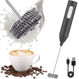 Spieniacz do mleka kawy ręczny ubijacz mini mikser elektryczny 3 tryby