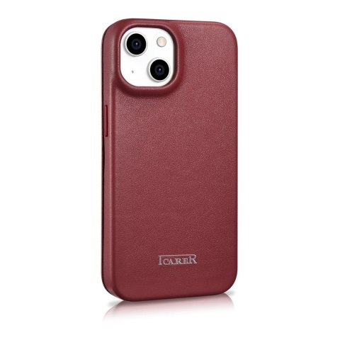 SKÓRZANE ETUI IPHONE 14 Z KLAPKĄ MAGNETYCZNE MAGSAFE CE PREMIUM LEATHER BORDOWY SKÓRZANE ETUI IPHONE 14 Z KLAPKĄ MAGNETYCZNE MAGSAFE CE PREMIUM LEATHER BORDOWY