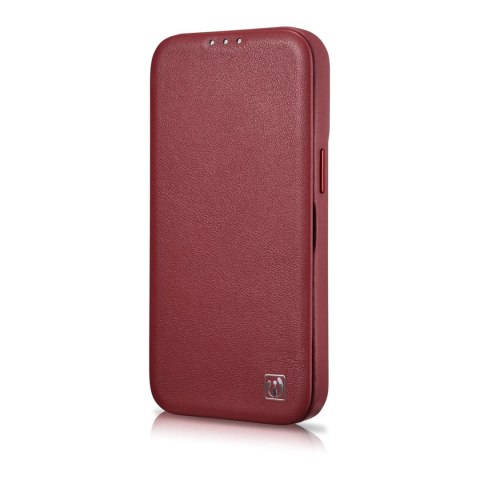 SKÓRZANE ETUI IPHONE 14 Z KLAPKĄ MAGNETYCZNE MAGSAFE CE PREMIUM LEATHER BORDOWY SKÓRZANE ETUI IPHONE 14 Z KLAPKĄ MAGNETYCZNE MAGSAFE CE PREMIUM LEATHER BORDOWY