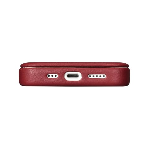 SKÓRZANE ETUI IPHONE 14 Z KLAPKĄ MAGNETYCZNE MAGSAFE CE PREMIUM LEATHER BORDOWY SKÓRZANE ETUI IPHONE 14 Z KLAPKĄ MAGNETYCZNE MAGSAFE CE PREMIUM LEATHER BORDOWY