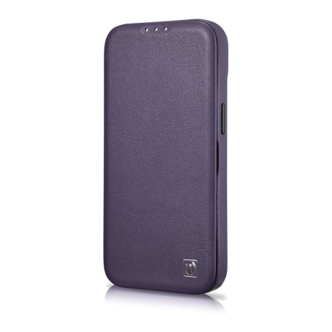 SKÓRZANE ETUI IPHONE 14 Z KLAPKĄ MAGNETYCZNE MAGSAFE CE PREMIUM LEATHER FIOLETOWY SKÓRZANE ETUI IPHONE 14 Z KLAPKĄ MAGNETYCZNE MAGSAFE CE PREMIUM LEATHER FIOLETOWY