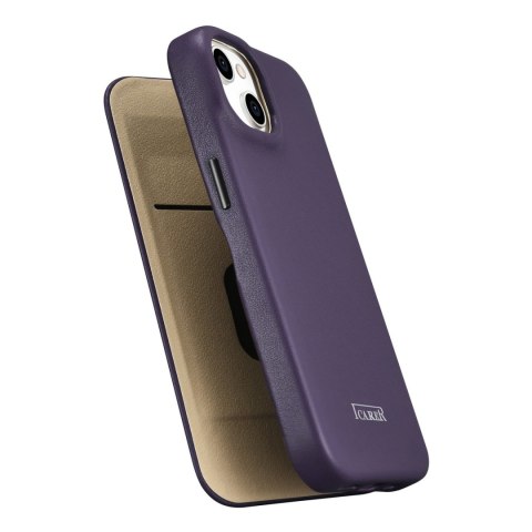 SKÓRZANE ETUI IPHONE 14 Z KLAPKĄ MAGNETYCZNE MAGSAFE CE PREMIUM LEATHER FIOLETOWY SKÓRZANE ETUI IPHONE 14 Z KLAPKĄ MAGNETYCZNE MAGSAFE CE PREMIUM LEATHER FIOLETOWY