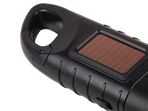 LATARKA SOLARNA Z KORBKĄ CZARNA (100) GAB_A LATARKA SOLARNA Z KORBKĄ CZARNA (100) GAB_A