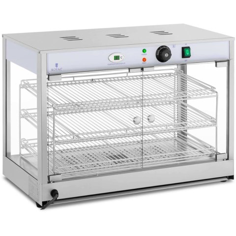 Witryna grzewcza podgrzewana do prezentacji żywności 3 półki 25-85C 1200W Witryna grzewcza podgrzewana do prezentacji żywności 3 półki 25-85C 1200W