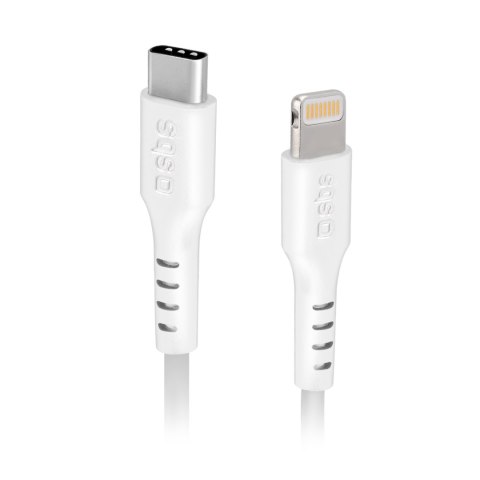Kabel przewód USB-C - iPhone Lightning 2m - biały Kabel przewód USB-C - iPhone Lightning 2m - biały