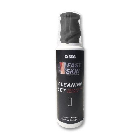 ZESTAW Płyn do czyszczenia ekranów smartfonów z mikrofibrą 250 ml ZESTAW Płyn do czyszczenia ekranów smartfonów z mikrofibrą 250 ml