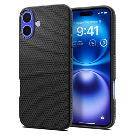 Etui ochronne na iPhone 16 Plus Liquid Air - czarne Etui ochronne na iPhone 16 Plus Liquid Air - czarne