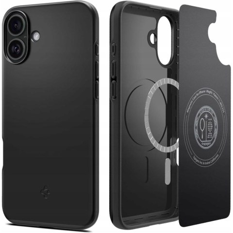 Etui ochronne na iPhone 16 Plus Thin Fit MagSafe - czarne Etui ochronne na iPhone 16 Plus Thin Fit MagSafe - czarne
