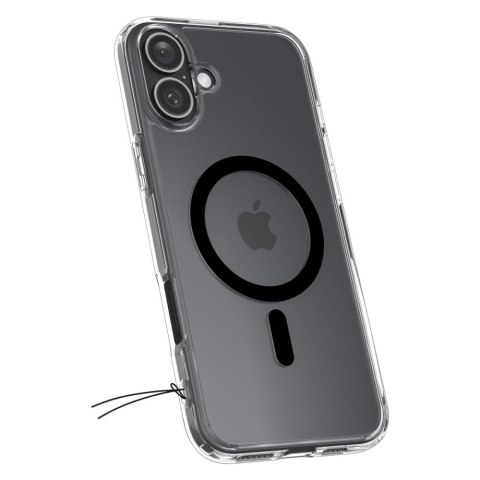 Etui plecki na iPhone 16 Plus Ultra Hybrid Mag z MagSafe - przezroczyste czarne Etui plecki na iPhone 16 Plus Ultra Hybrid Mag z MagSafe - przezroczyste czarne