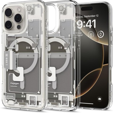Etui pokrowiec na iPhone 16 Pro Ultra Hybrid Mag Zero One z MagSafe - tytanowe Etui pokrowiec na iPhone 16 Pro Ultra Hybrid Mag Zero One z MagSafe - tytanowe
