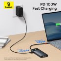 10W1 HUB ADAPTER USB-C DO USB-C PD / 3X USB-A / 2X HDMI / RJ-45 / SD / TF CZARNY