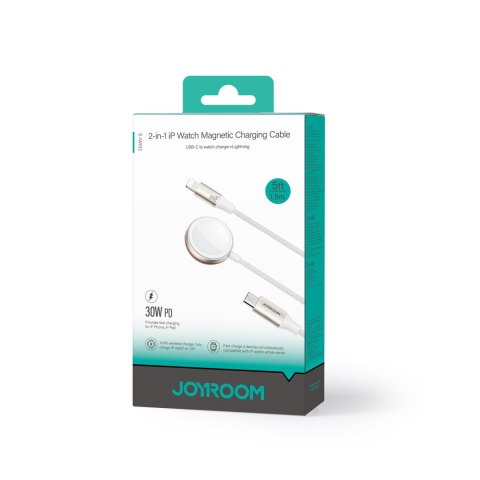 2W1 KABEL LIGHTNING DO IPHONE I ŁADOWARKA INDUKCYJNA DO APPLE WATCH USB-C 1.5M BIAŁY 2W1 KABEL LIGHTNING DO IPHONE I ŁADOWARKA INDUKCYJNA DO APPLE WATCH USB-C 1.5M BIAŁY