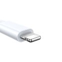 3W1 KABEL PRZEWÓD USB-A Z ŁADOWARKA INDUKCYJNĄ + 2X IPHONE LIGHTNING 1.2M BIAŁY