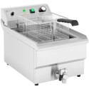 FRYTOWNICA ELEKTRYCZNA Z KRANEM SPUSTOWYM 230 V 3000 W 13 L