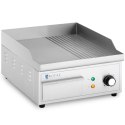 GRILL ELEKTRYCZNY PŁYTA GRILLOWA GŁADKA RYFLOWANA 360 X 380 MM 2000 W