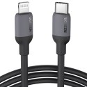 KABEL DO SZYBKIEGO ŁADOWANIA IPHONE USB-C - LIGHTNING PD 20W 1M CZARNY