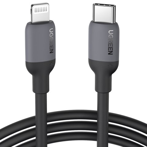 KABEL DO SZYBKIEGO ŁADOWANIA IPHONE USB-C - LIGHTNING PD 20W 1M CZARNY