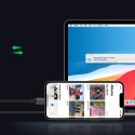 KABEL DO SZYBKIEGO ŁADOWANIA IPHONE USB-C - LIGHTNING PD 20W 1M CZARNY