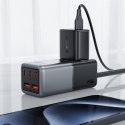 ŁADOWARKA BIURKOWA STACJA ŁADOWANIA Z2 GAN 75W PD 3X USB-C 2X USB-A CZARNO-SZARA