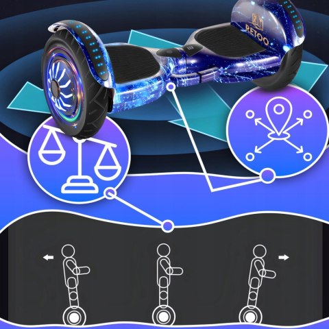 Deskorolka elektryczna Hoverboard z głośnikiem Bluetooth światłem LED 10'' Deskorolka elektryczna Hoverboard z głośnikiem Bluetooth światłem LED 10''
