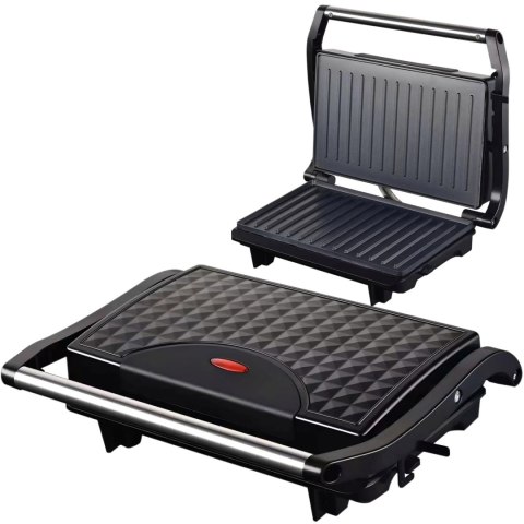 Grill elektryczny kontaktowy do panini mięsa warzyw 750 W Grill elektryczny kontaktowy do panini mięsa warzyw 750 W