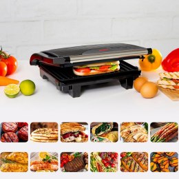 Grill elektryczny kontaktowy do panini mięsa warzyw 750 W
