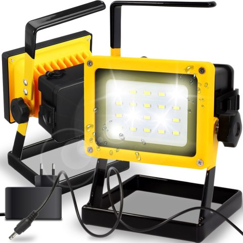 Halogen reflektor akumulatorowy warsztatowy LED 30 W Halogen reflektor akumulatorowy warsztatowy LED 30 W