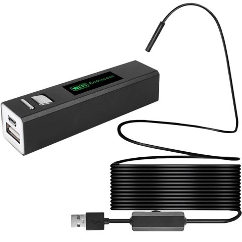 Kamera endoskopowa do telefonu 8 LED 4 końcówki Full HD Wi-Fi Android iOS Kamera endoskopowa do telefonu 8 LED 4 końcówki Full HD Wi-Fi Android iOS