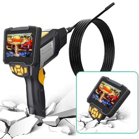Kamera inspekcyjna warsztatowa endoskop 4 końcówki Full HD LCD LED Kamera inspekcyjna warsztatowa endoskop 4 końcówki Full HD LCD LED