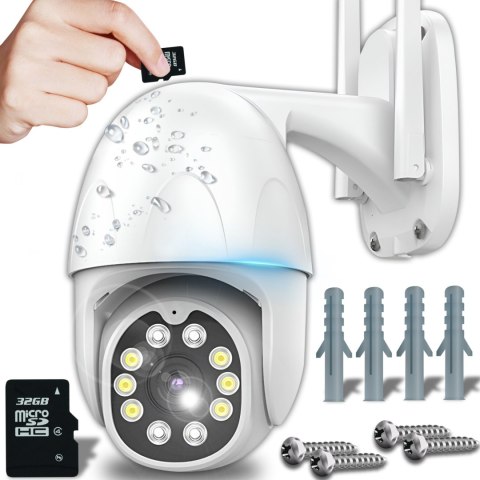 Kamera zewnętrzna obrotowa do monitoringu ZOOM WIFI SD 32 GB Kamera zewnętrzna obrotowa do monitoringu ZOOM WIFI SD 32 GB