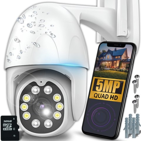 Kamera zewnętrzna obrotowa do monitoringu ZOOM WIFI SD 32 GB Kamera zewnętrzna obrotowa do monitoringu ZOOM WIFI SD 32 GB