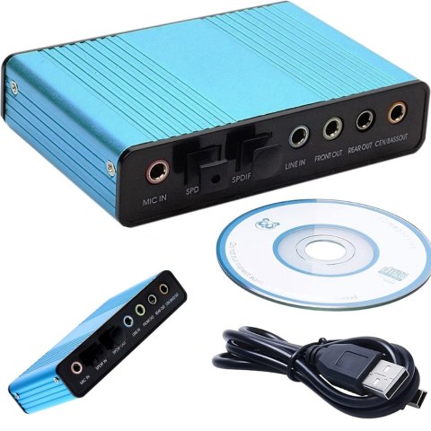 Karta muzyczna dźwiękowa zewnętrzna 5.1 / 7.1 USB Karta muzyczna dźwiękowa zewnętrzna 5.1 / 7.1 USB