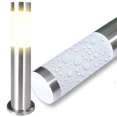 Lampa ogrodowa zewnętrzna słupek okrągły E27 IP44 45 cm Lampa ogrodowa zewnętrzna słupek okrągły E27 IP44 45 cm