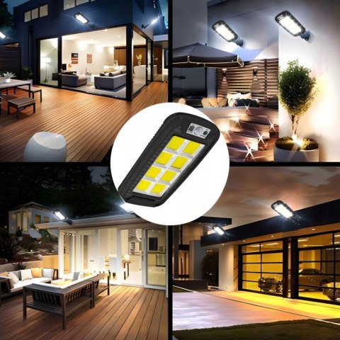 Lampa solarna zewnętrzna ogrodowa z czujnikiem ruchu zmierzchu LED PILOT Lampa solarna zewnętrzna ogrodowa z czujnikiem ruchu zmierzchu LED PILOT